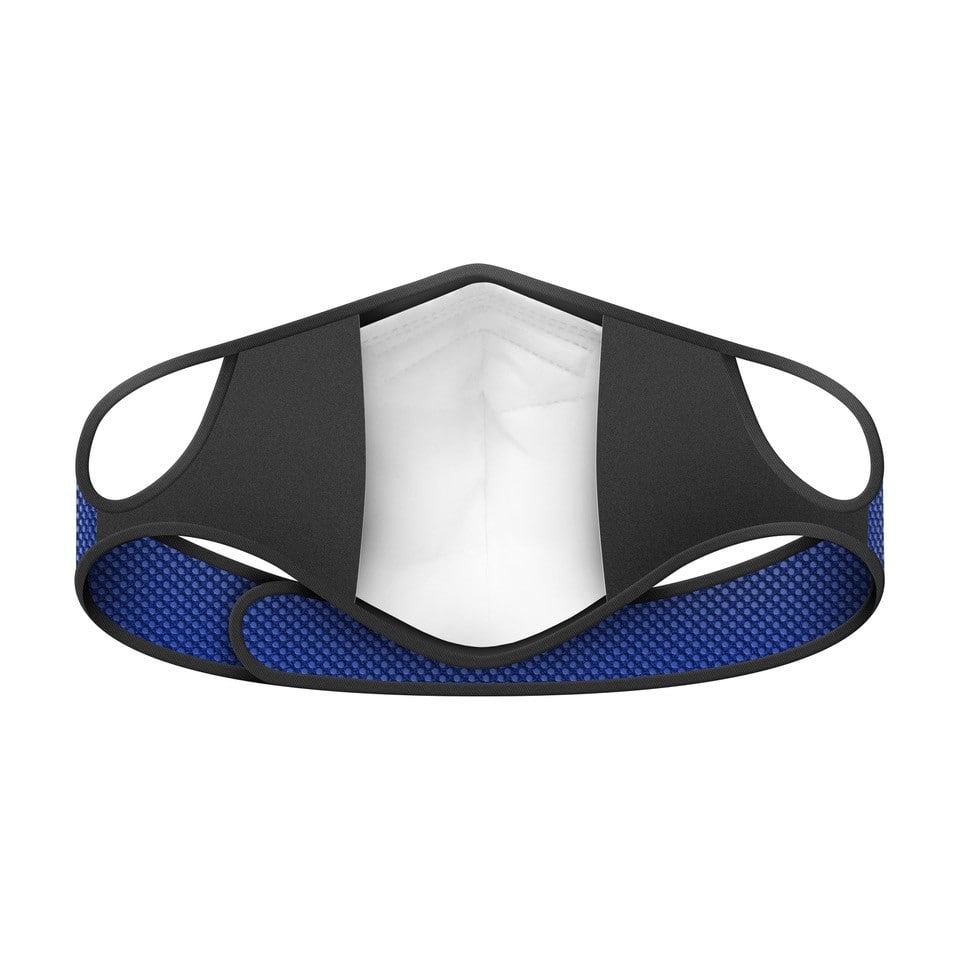MAsque antipollution Frogmask bleu vue intérieure
