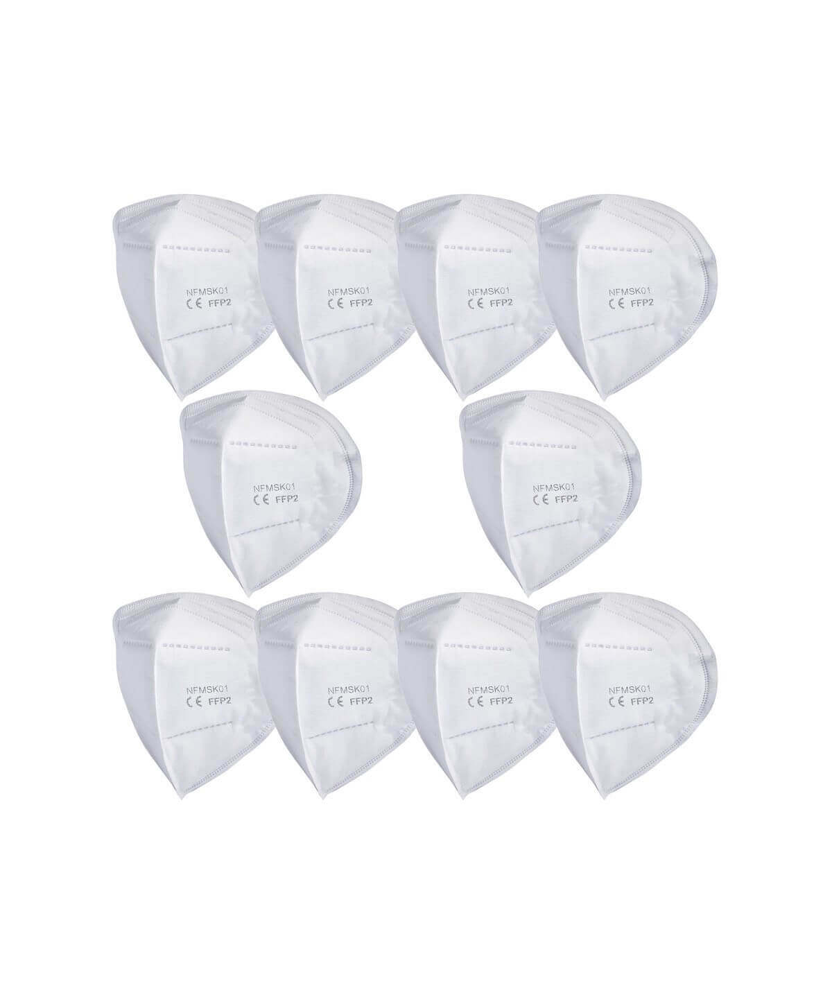 Lot de 10 filtres FFP2 pour masques antipollution Frogmask