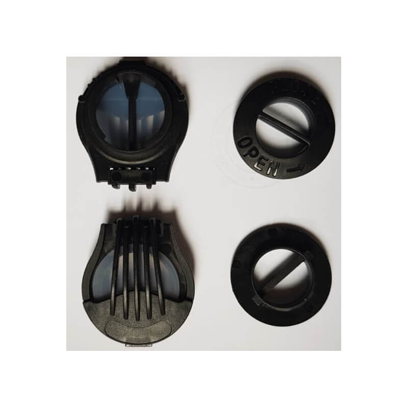 Lot de 2 valves pour masques Biker