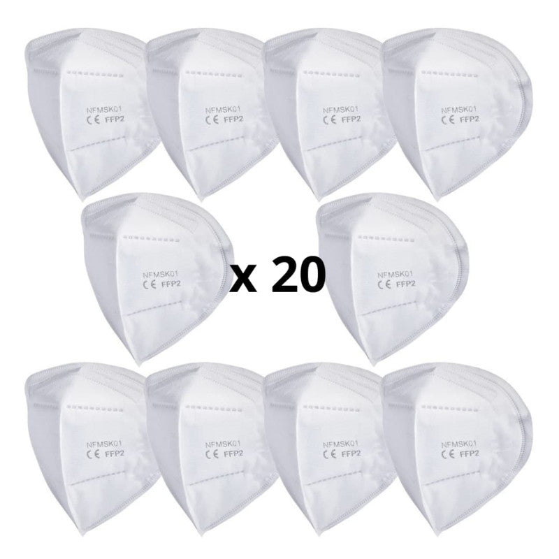 pack de 20 filtres pour masques antipollution Frogmask