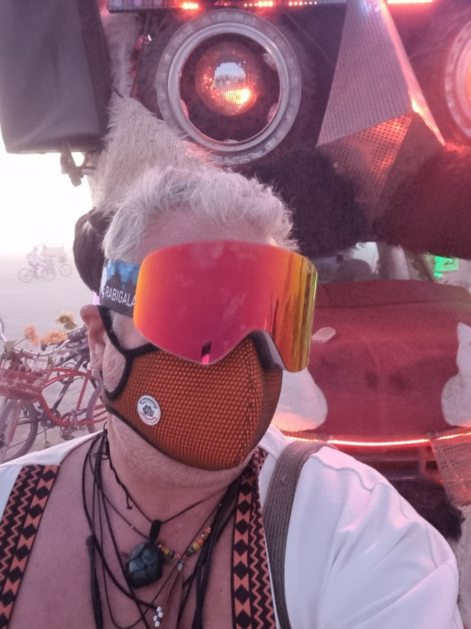 Test du masque Frogmask au Burning Man